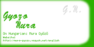 gyozo mura business card